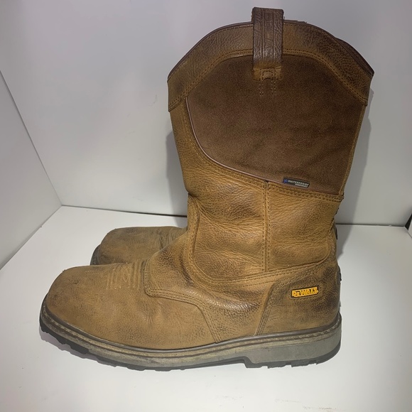 DeWalt Men’s Work Boots 11.5 Waterproof Leather Pull-On ASTM F2413 Slip Oil Resi - Picture 1 of 11